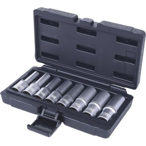 KS Tools 911.4420 1/2" Serie di bussole Torx profilo E, lunghe, 8 pz E10-E24 (1/3)
