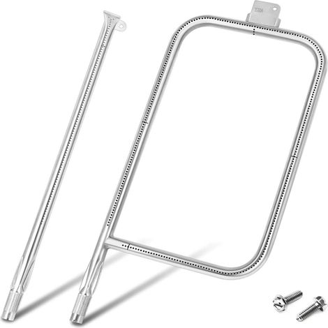 Tube de brûleur en acier inoxydable compatible avec Weber Q Series - Ajustement exact 61x29.5x3.5 pour Q300 Q320 Q3000 Q3200 (1/5)