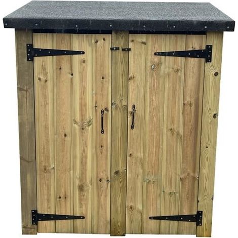 Double Tool Store - Timber - L60 x W120 x H152 cm - Minimal Assembly Required (1/3)