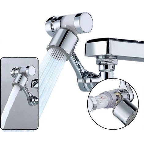 Filtre pivotant 1080°, aérateur de robinet de cuisine extensible et multifonctionnel, filtre booster pour robinet de cuisine et salle de bain, robinet N (1/5)