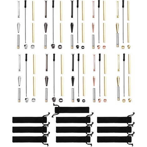 de stylos fins pour tournage sur bois lot de 10 avec (1/5)