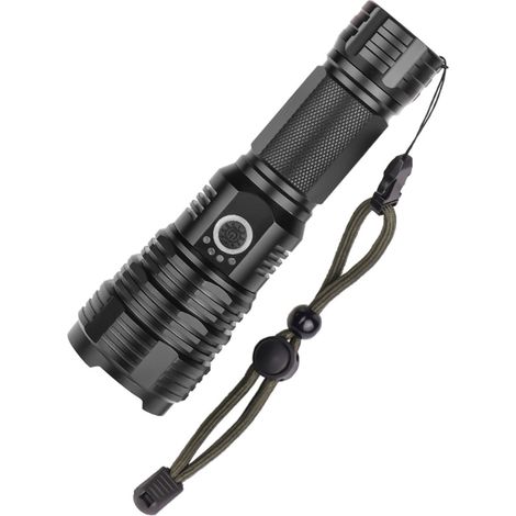 Lampe Torche LED Ultra Puissante Rechargeable USB - Lampe de Poche LED Ultra Puissante Rechargeable - Lampe Torche LED Rechargeable USB -Lampe de P (1/5)