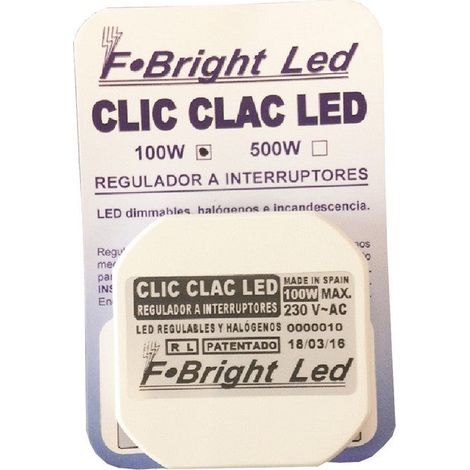 Regulador Led Pastilla para Interruptor Máximo 100W