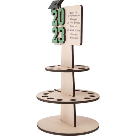 Doppelfach-Geldbörse aus Holz, Abschlussdekoration, handgefertigte Geldklammer aus Holz, grüner Schmuck (1/4)