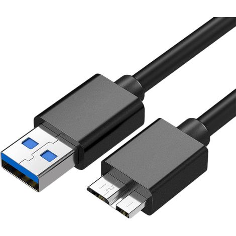 Cable USB 3.0 micro B macho 1 M Negro (1/4)