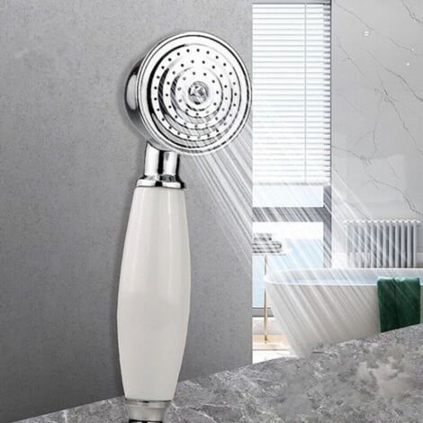 Bardusch-Pommeau de douche vintage de rechange chromé amovible pour salle de bain, installation facile et utilisation immédiate (1/5)