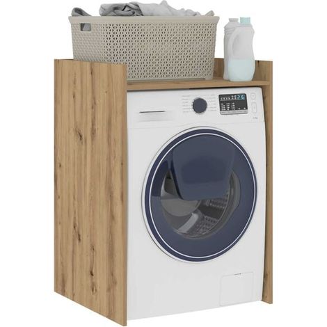 Meuble Lavabo en Chêne Massif 67,5 x 62 x 97 cm - Armoire de Salle de Bain avec Évier Intégré, Design Artisanal et Robuste (1/5)