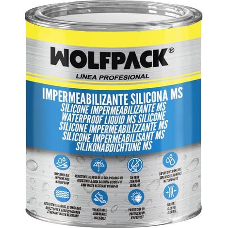 impermeabilizante silicona ms polymer blanco 1 kg. silicona liquida, revestimiento acrilico, impermeabilizante, pintura acrilica (1/5)