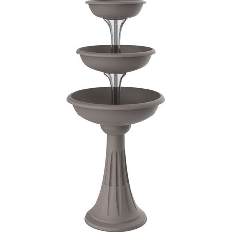 Pot de fleurs design - Trevy - D 50 x H 114 cm - Beige - Livraison gratuite (1/4)