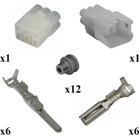 Kit Connecteur HM Sealed Mâle Femelle 6 Voies Type A