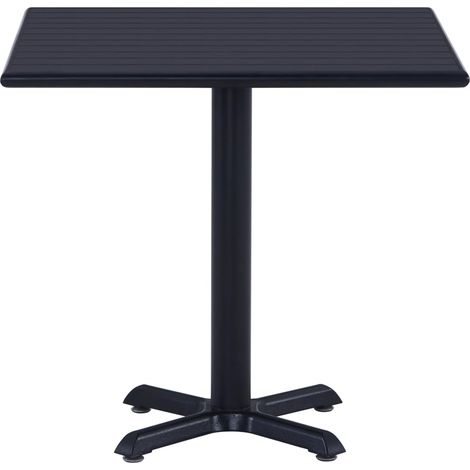 Table de jardin,Table d'extérieur Noir 80x80x75 cm CFW33110 (1/5)