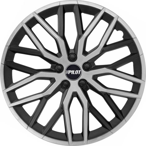 Speedster - Set 4 copricerchi - 15" - Nero/Argento