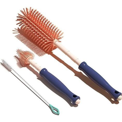 s de Nettoyage,Goupillon en Silicone pour biberon,Peut Facilement Nettoyer Tous Les Types de biberons,tétines,verre,etc (1/4)