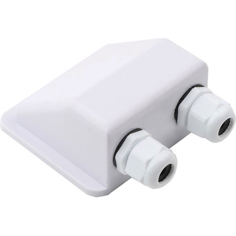 Boîtier d'entrée de câble étanche IP68 Alcapower blanc, base 88 x 100 mm, hauteur 50 mm, avec presse-étoupe M20 pour câbles de 6 à 12 mm de diamètre (1/2)