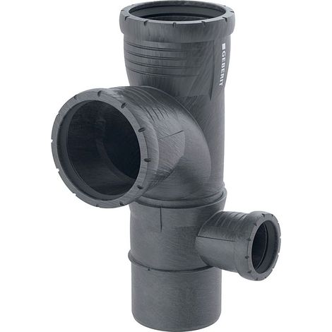 Geberit Silent-Pro Kombibogeneckabzweig 87,5 Grad rechts D 90mm, D1 90mm, D2 50mm (1/5)
