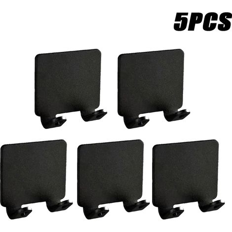 (Noir - Lot de 5) Étagère de salle de bain/rangement de cuisine en alliage d'aluminium, accessoire de salle de bain, fixation murale sans perçage (1/5)