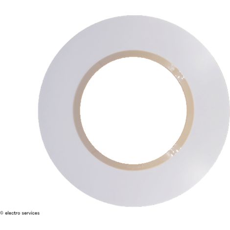 Legrand – Plaque ronde Dooxie 1 poste – Finition Dune – Design arrondi – Encoche latérale pour démontage facile – Compatible avec mécanismes Dooxie