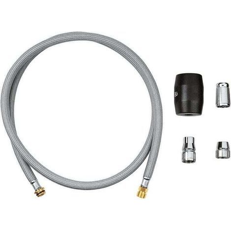 Robinet de cuisine flexible avec douchette extractible, compatible avec les derniers modèles de robinets Grohe, tressé en nylon, 48293000 (1/2)