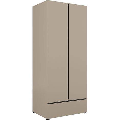 Armario 2 puertas 1 cajón Lilia Taupe