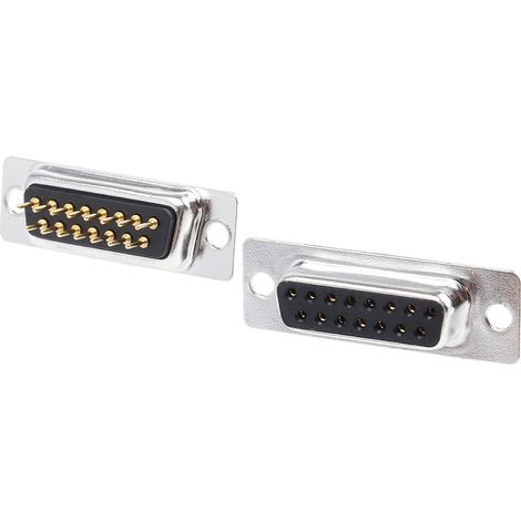 Connecteur Sub-D RS PRO 15 voies Femelle Traversant Droit