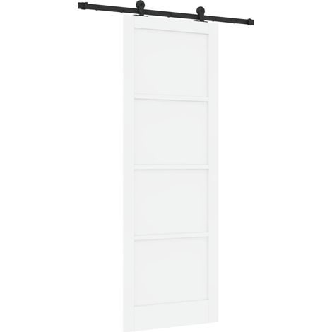 Maison Exclusive - Schiebetür ORKDAL Weiß 83 x 232 cm Massives Ki