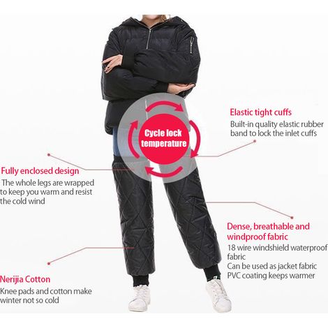 Paar winddichte Winter-Leggings für Herren, Knieschoner, Windschutzscheiben-Knieschoner für Motorrad und Elektroauto (1/5)