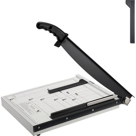 VEVOR Papierschneider Hebelschneider, 381 mm Max. Schnittbreite Manuelle Papierschneidemaschine, 16 Blätter Kapazität, mit Schutzschiene / Klingenarretierung für Karton / Pappe, Papierschneider (1/5)