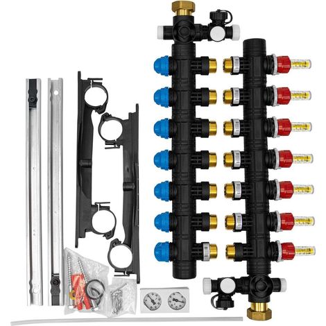 Collettore a 7 vie per riscaldamento a pavimento hkv rmx7 daikin ecollectrmx7a