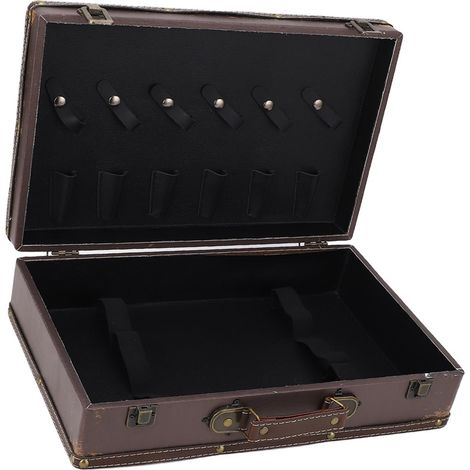 Boîte de rangement portable pour outils de coiffure, peigne, tondeuse, fer à friser, étui de rangement (1/5)
