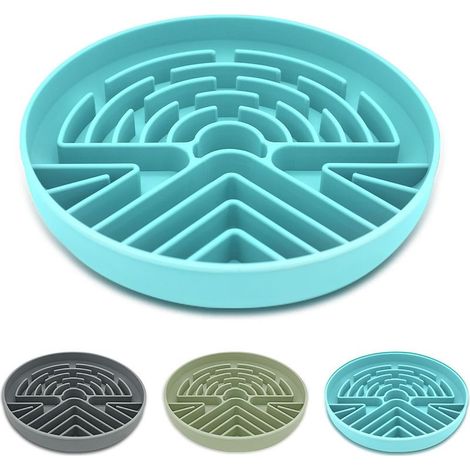 Gamelle à alimentation lente pour chien pour animaux de grande et petite taille, tapis à lécher anti-étouffement avec puzzle, tapis à lécher en silicone avec base antidérapante, gamelle (1/5)