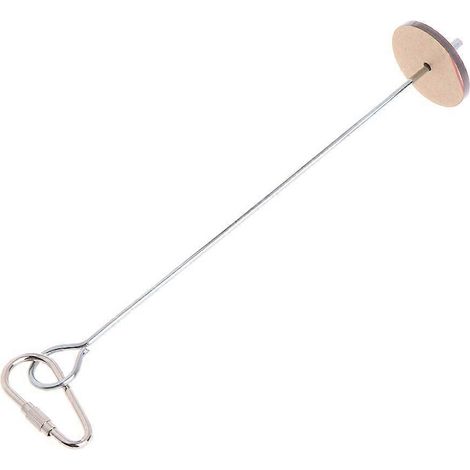 Support pour mangeoires d'oiseaux en acier inoxydable, brochette à fruits avec crochet de suspension en métal (1/4)