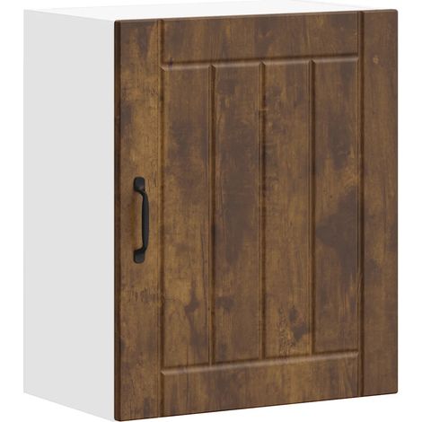 Mueble de pared de cocina Lucca de 50 x 31 x 60 cm práctico diseño de montaje en pared en madera de roble ahumado 020050157 (1/5)