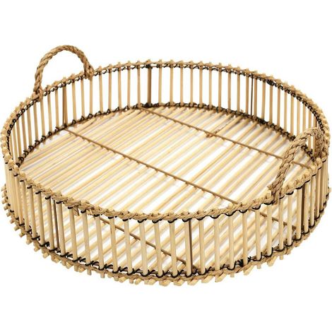 Plateau Tressé en Bambou Ø40cm (1/4)