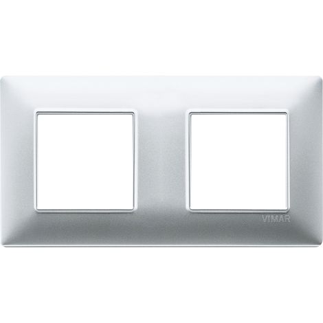 VIMAR - 14643.20 Plaque 4M (2+2) int71 argent mat