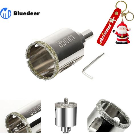 35-mm-Diamant-Lochsäge mit Zentrierführung, Fliesenlochsäge mit Diamantbeschichtung, Diamant-Kernbohrer für Glas, Fliesen, Keramik, Marmor, Granit