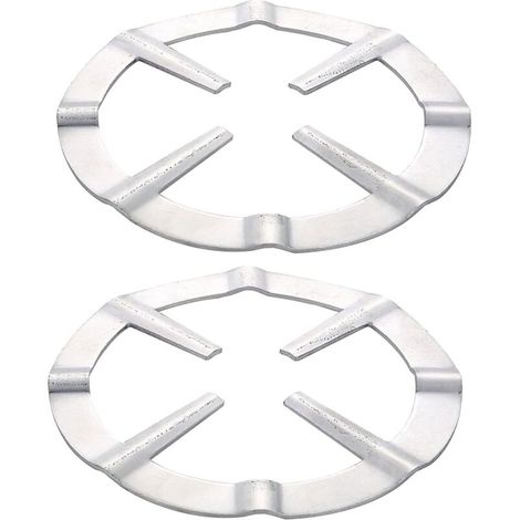 Lot de 2 supports de casserole à gaz en fer pour cuisinière à gaz, cafetière, moka