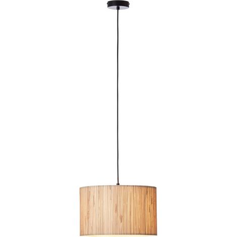 BRILLIANT lampe, suspension Wimea 35cm naturel, 1x A60, E27, 52W, câble raccourcissable / réglable en hauteur