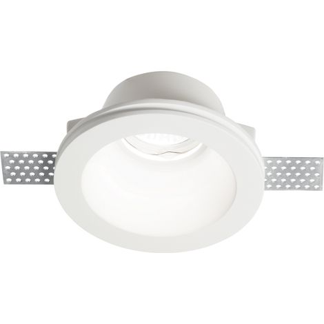 Faretto Incasso Moderno Samba Gesso Bianco 1 Luce Gu10 D90Cm (1/3)