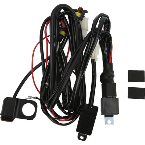 Câble d'alimentation de 4 mètres (13 pieds) avec interrupteur et fusible 40 A, calibre 14 AWG, pour moto, Jeep, VTT et UTV. (1/5)