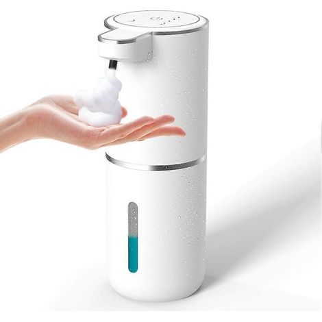 Filiyano-Distributeur de savon mousse sans contact, distributeur de savon mousse automatique rechargeable par USB de 380 ml avec 4 niveaux réglables (1/5)