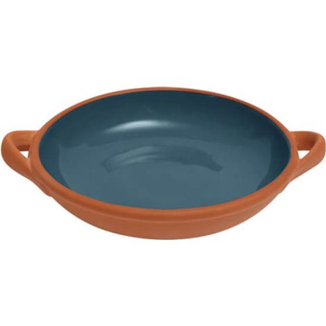 Dexam Sintra Large Glazed Terracotta Tapas Dish Ink Blue (1/4)