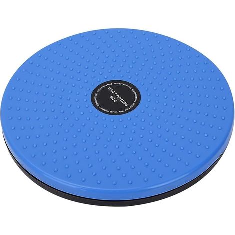 Disque de torsion - 1 pièce - Plastique ABS - Antidérapant - Fitness à domicile et au bureau - 25 cm (Disque de torsion pour la taille en forme de particule (bleu)) (1/5)
