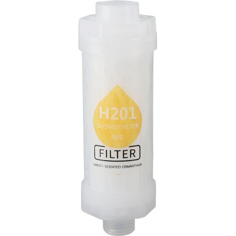 Filtre de douche à aromathérapie pour adoucisseur d'eau dure, purificateur, soin de la peau et des cheveux, compatible avec pommeau de douche universel, à l'osmanthus (1/5)