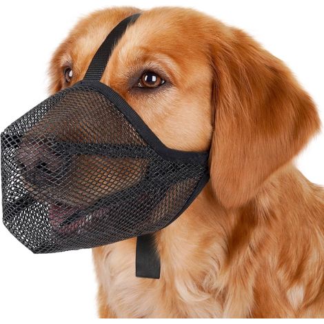 Filiyano-Muselière pour chien en maille douce et respirante avec sangle réglable et boucle rapide pour la promenade, l'éducation et le soin du pelage. (1/5)
