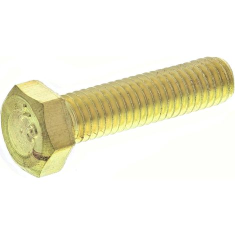 Vis à tête hexagonale, Laiton Brut, M5 x 20mm ( Prix pour Sachet de 100 )