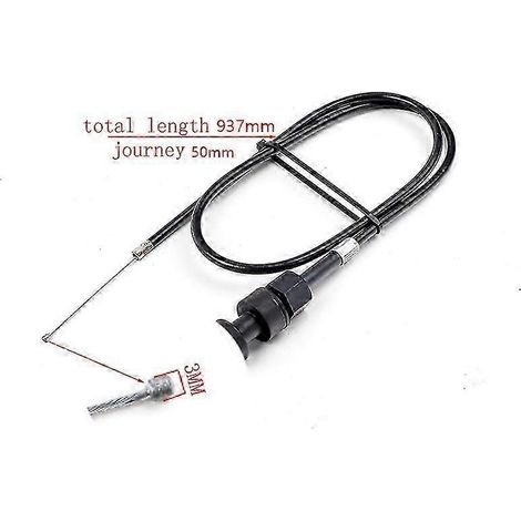 Câble de starter de carburateur PW80 de 950 mm, câble d'accélérateur à pousser/tirer pour moto Yamaha Pit Dirt et motocross (1/5)