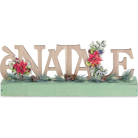 Scritta led per decorazioni natalizie "è Natale" da 40 cm e alta 16,5 cm (1/4)