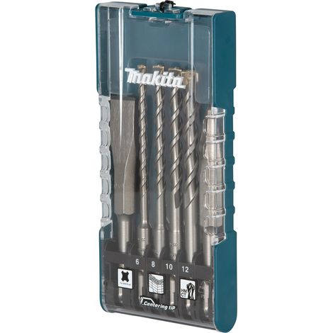 Set forets burins SDS Plus makita 6 8 10 12 mm 5 pièces