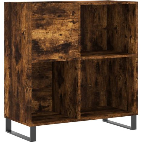 Maison Exclusive - Mueble discos madera contrachapada roble ahuma (1/5)
