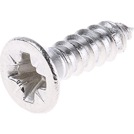 Vis autotaraudeuse RS PRO, N°No. 6 x 13mm, tête Fraisée, en Acier Inoxydable ( Prix pour Sachet de 100 )